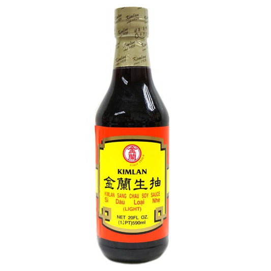 KIM LAN SANG CHAN SOY SAUCE (LIGHT) 金蘭 生抽（20 OZ）