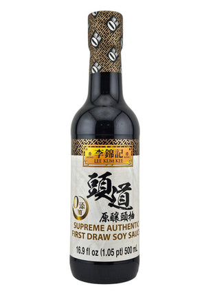 LEE KUM KEE SUPREME AUTHENTIC FIRST DRAW SOY SAUCE 李錦記 頭道原釀頭抽 (16.9 OZ)