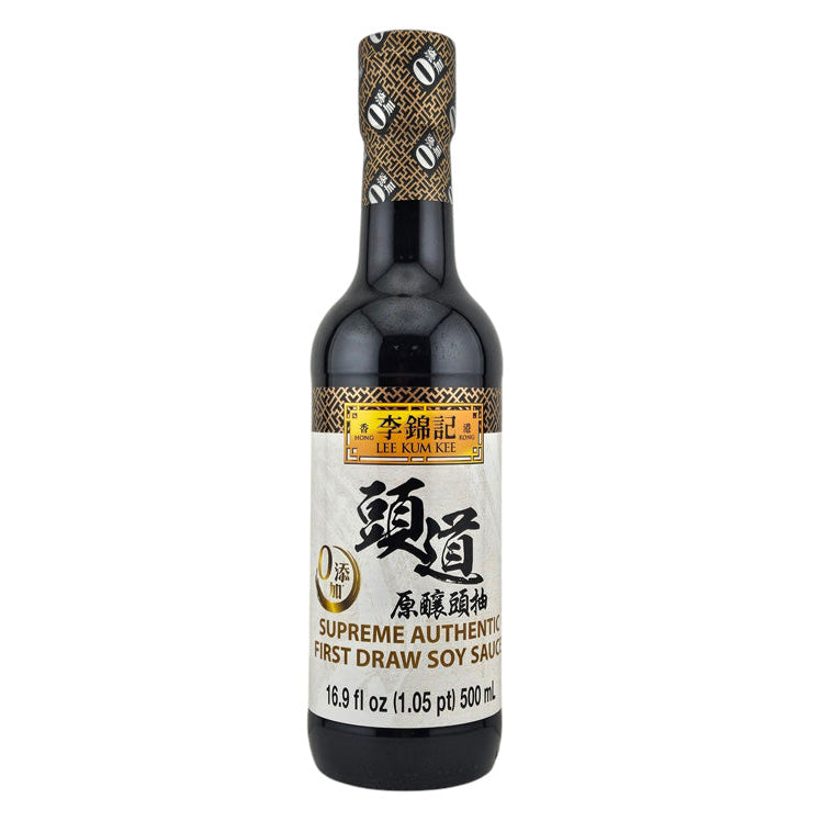 LEE KUM KEE SUPREME AUTHENTIC FIRST DRAW SOY SAUCE 李錦記 頭道原釀頭抽 (16.9 OZ)