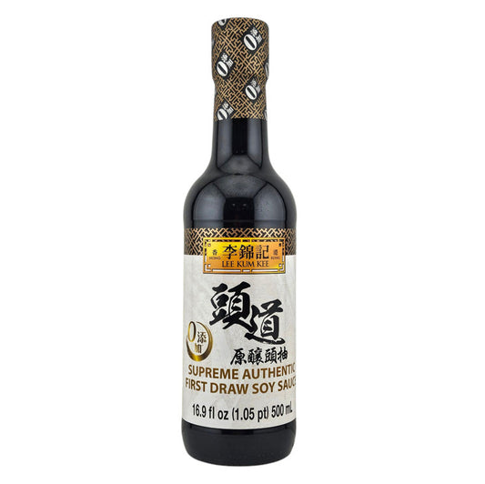 LEE KUM KEE SUPREME AUTHENTIC FIRST DRAW SOY SAUCE 李錦記 頭道原釀頭抽 (16.9 OZ)