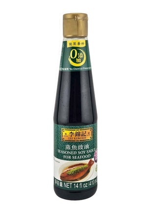 LEE KUM KEE SEASONED SOY SAUCE FOR SEAFOOD 李錦記 蒸魚豉油（14 OZ）