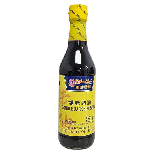 KOON CHUN DOUBLE BLACK SOY SAUCE 冠珍 雙老頭抽(16.9 OZ)