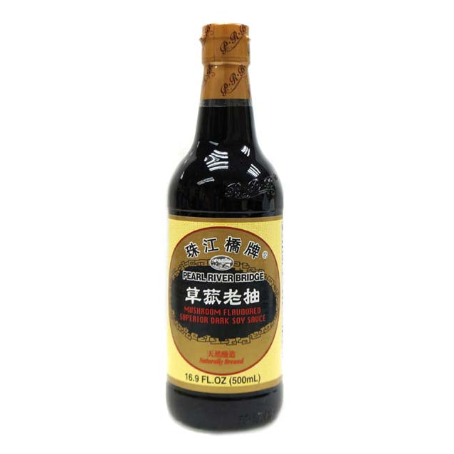 PEAR RIVER BRIDGE  MUSHROOM SOY SAUCE 珠江橋 草菇老抽(500 ML)