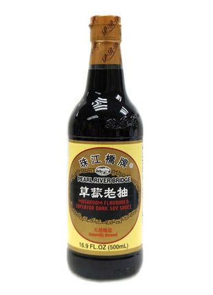 PEAR RIVER BRIDGE MUSHROOM SOY SAUCE 珠江橋 草菇老抽 (500 ML)