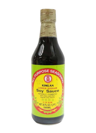 KIM LAN LOW SODIUM SOY SAUCE 金蘭 薄鹽醬油（20 OZ）