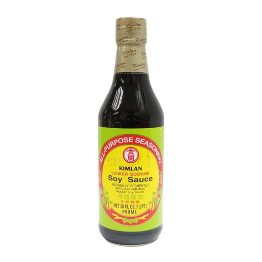KIM LAN LOW SODIUM SOY SAUCE 金蘭 薄鹽醬油（20 OZ）
