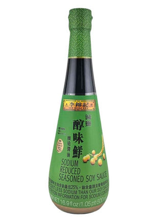 LEE KUM KEE SODIUM REDUCED SEASONED SOY SAUCE 李錦記 減鹽醇味鮮醬油 (16.9 FL)