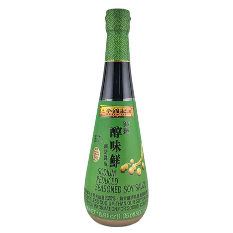 LEE KUM KEE SODIUM REDUCED SEASONED SOY SAUCE 李錦記 減鹽醇味鮮醬油 (16.9 FL)