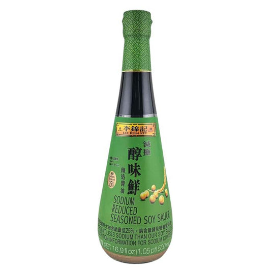 LEE KUM KEE SODIUM REDUCED SEASONED SOY SAUCE 李錦記 減鹽醇味鮮醬油 (16.9 FL)