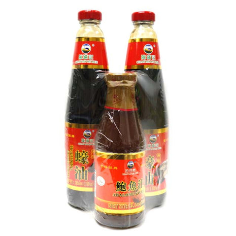 CHAN MOON KEE OYSTER SAUCE 陳滿記 特級蠔油送鮑魚汁*促銷裝*(2x750 G)