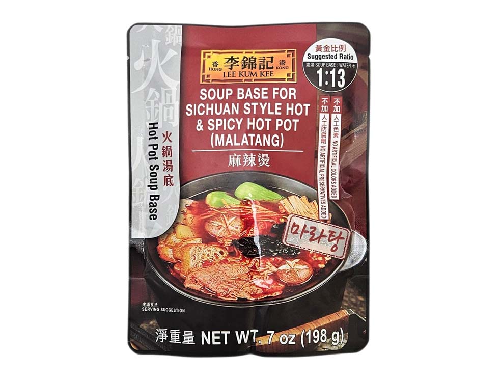 LEE KUM KEE SOUP BASE FOR SICHUAN STYLE HOT&SPICY HOT POT 李錦記 麻辣火鍋湯底 (7 OZ)