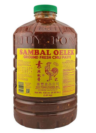 HUY FONG SAMBAL OELEK/CHILI P 匯豐 素辣椒醬(8.5 LB)