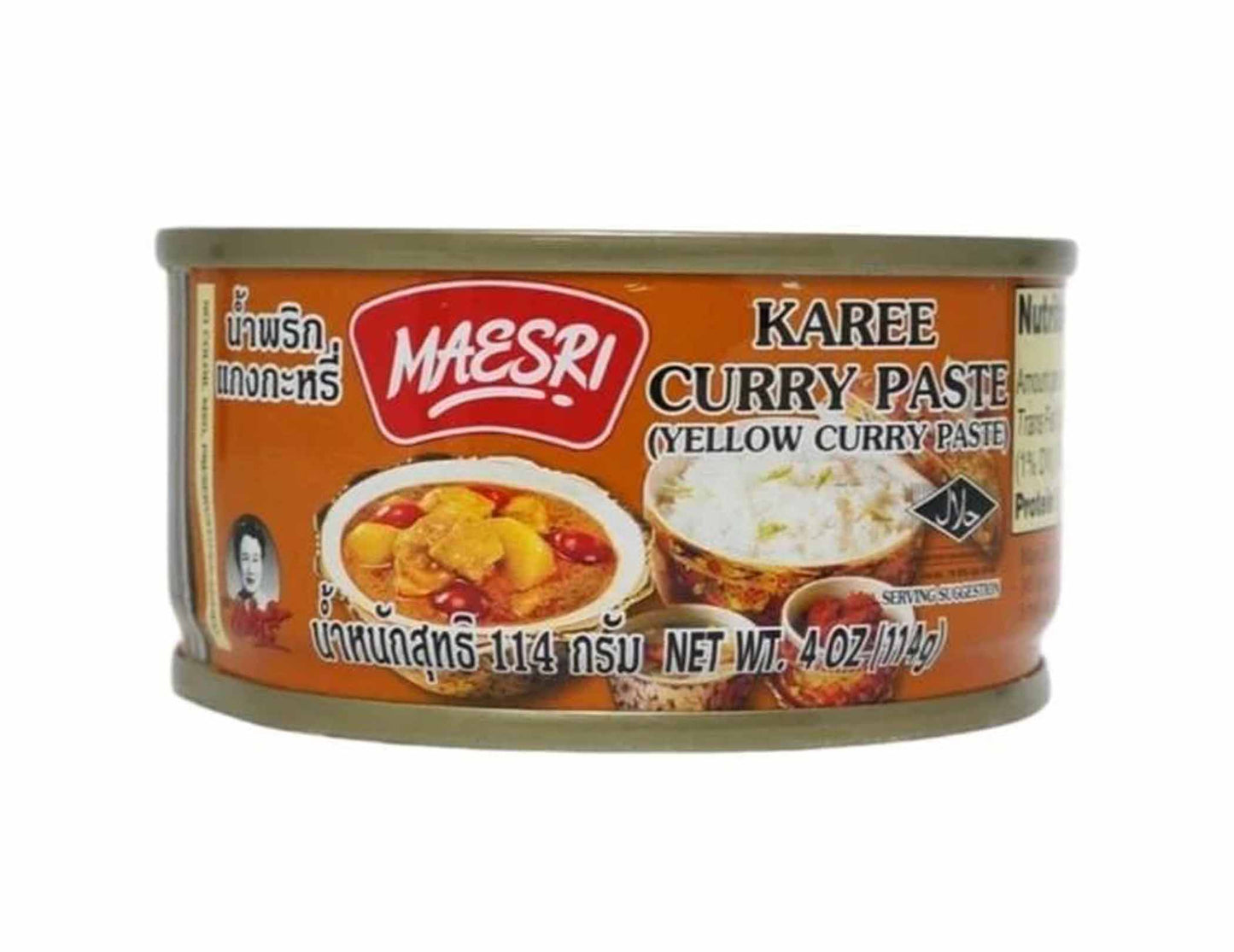 MAESRI KAREE CURRY PASTE(YELLOW) 黃咖喱醬（4 OZ）