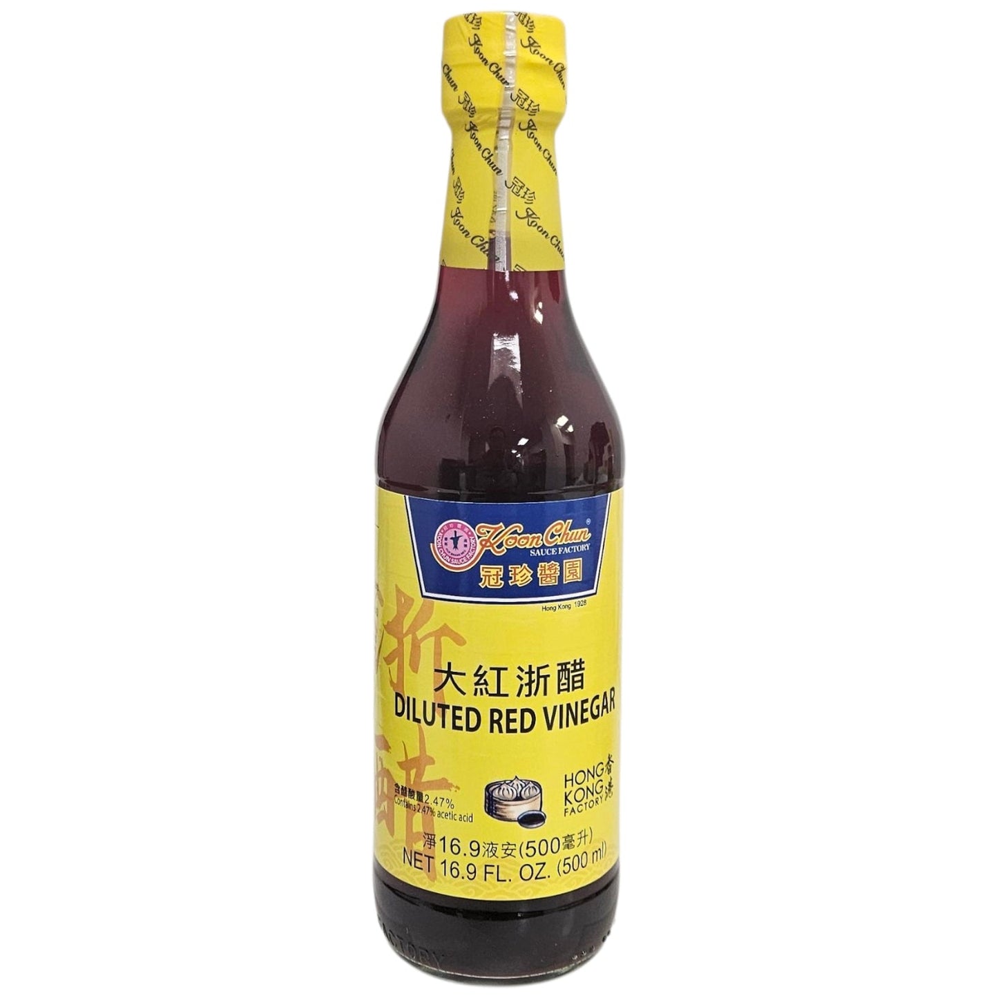 KOON CHUN DILUTED RED VINEGAR 冠珍 大紅浙醋(16.9 OZ)