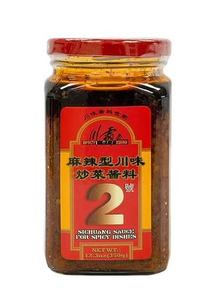 SUPER LUCKY SICHUAN SAUCE FOR SALAD 川霸王 麻辣川味炒菜醬料2號(350 G)