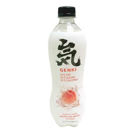 GENKI FOREST SPARKLING WATER PEACH FLAVOR 元氣森林 白桃味氣泡水(480 ML)