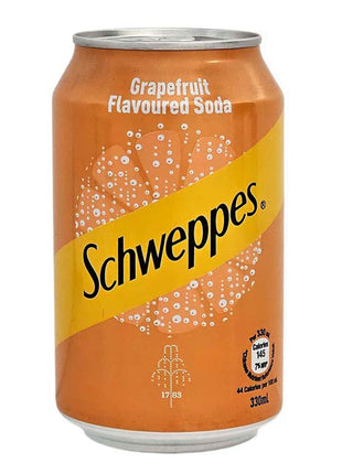 SCHWEPPES GRAPEFRUIT FLAVOURED SODA 玉泉 西柚味汽水(330 ML)