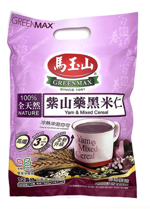 GREENMAX MIXED CEREAL POWDER 馬玉山 紫山藥黑米仁(12x30 G)