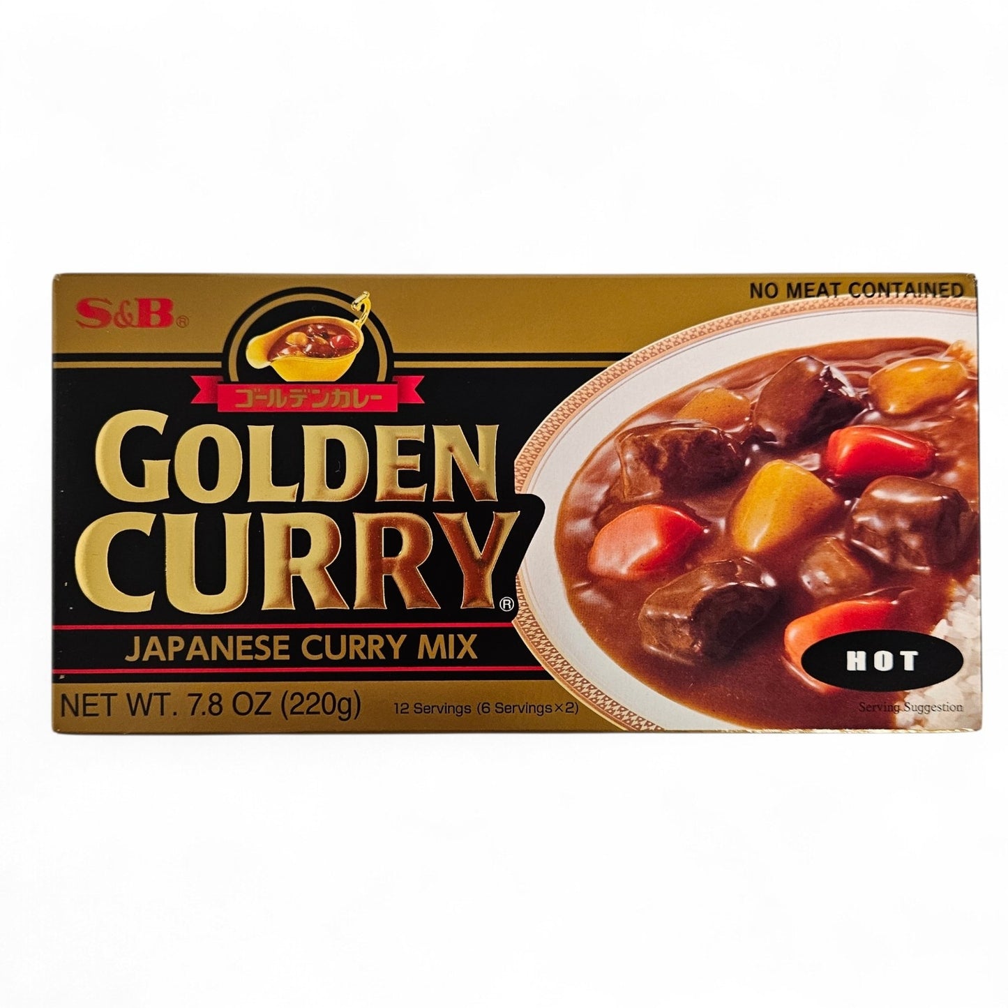 S & B GOLDEN JAPANESE CURRY MIX (HOT) 咖喱調味料*辣*(7.8 ZO)