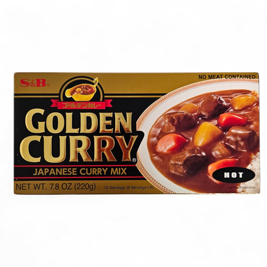 S & B GOLDEN JAPANESE CURRY MIX (HOT) 咖喱調味料*辣*(7.8 ZO)