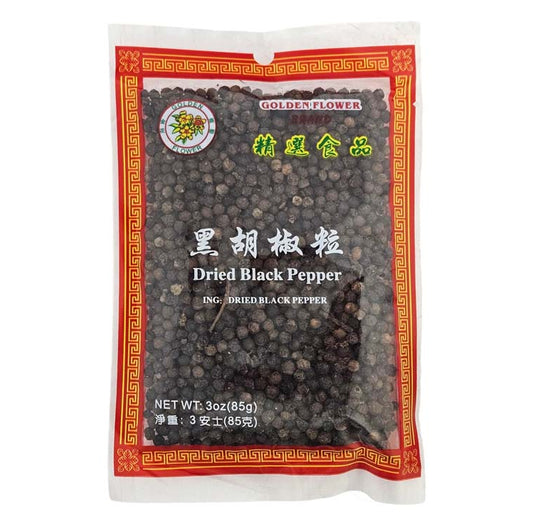 GOLDEN FLOWER WHOLE BLACK PEPPER 金花 黑胡椒粒(3 OZ)