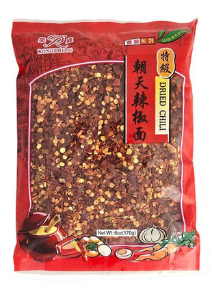 RONG SHING RED CHILI 榮成 朝天辣椒面（6 OZ）