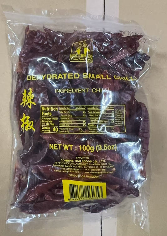 DEHYDRATED SMALL CHILI 三鹿 小辣椒乾(3 OZ)
