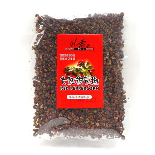 DRIED SZCHUAN PEPPER 川霸王 大紅袍花椒（50 G）