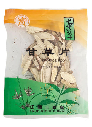 DRIED LIPUORICE SLICED (GAN CAO PIAN) 寶字 甘草片(4 OZ)