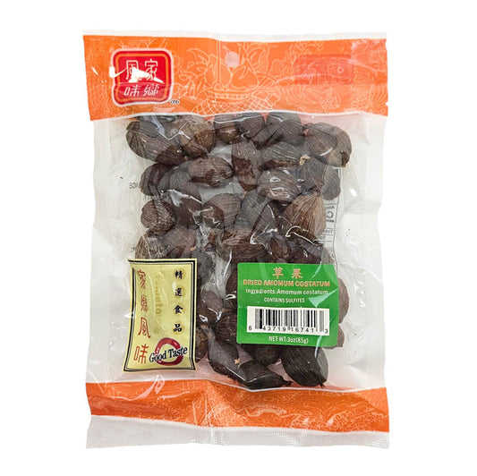 JIA XIANG FENG WEI DRIED TSAOKO AMOMUM FRUIT (CAO GUO) 家鄉風味 草果(3 OZ)