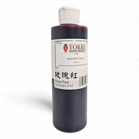 TORRO FOOD COLOR-ROSE RED 玫瑰紅水(8 OZ)