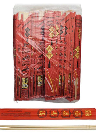 BAMBOO CHOPSTICKS 紅封套竹筷子(58 PC)
