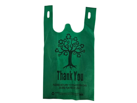 RECYCLE BAG 1/6 WOVEN GREEN 環保袋*1/6*