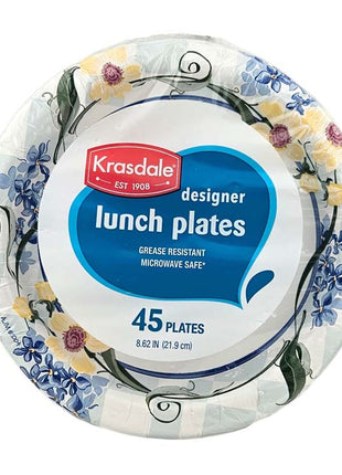 KRASDALE DECO LUNCH  PLATES 紙碟“ 8-9"(45'S)