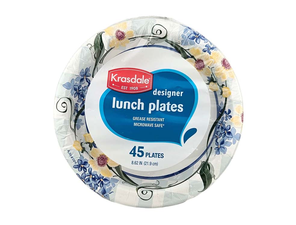 KRASDALE DECO LUNCH  PLATES 紙碟“ 8-9"(45'S)