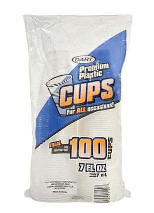 PLASTIC CUPS 凍飲膠杯*厚 7OZ* (100'S)
