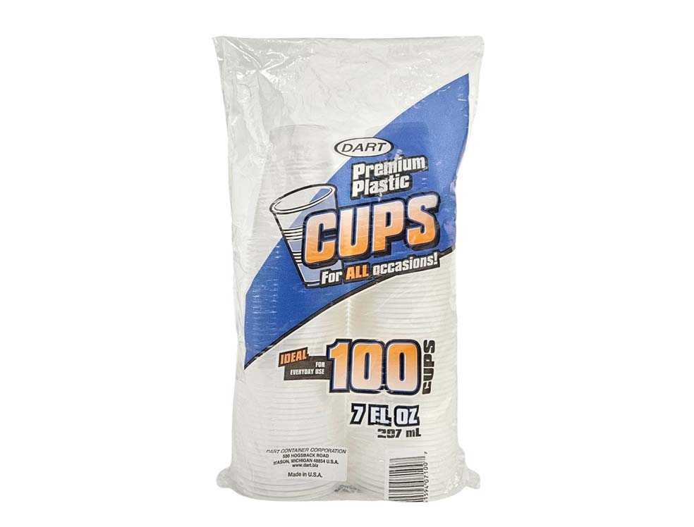 PLASTIC CUPS 凍飲膠杯*厚 7OZ* (100'S)