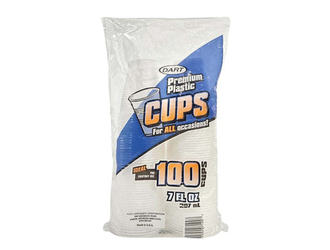 PLASTIC CUPS 凍飲膠杯*厚 7OZ* (100'S)