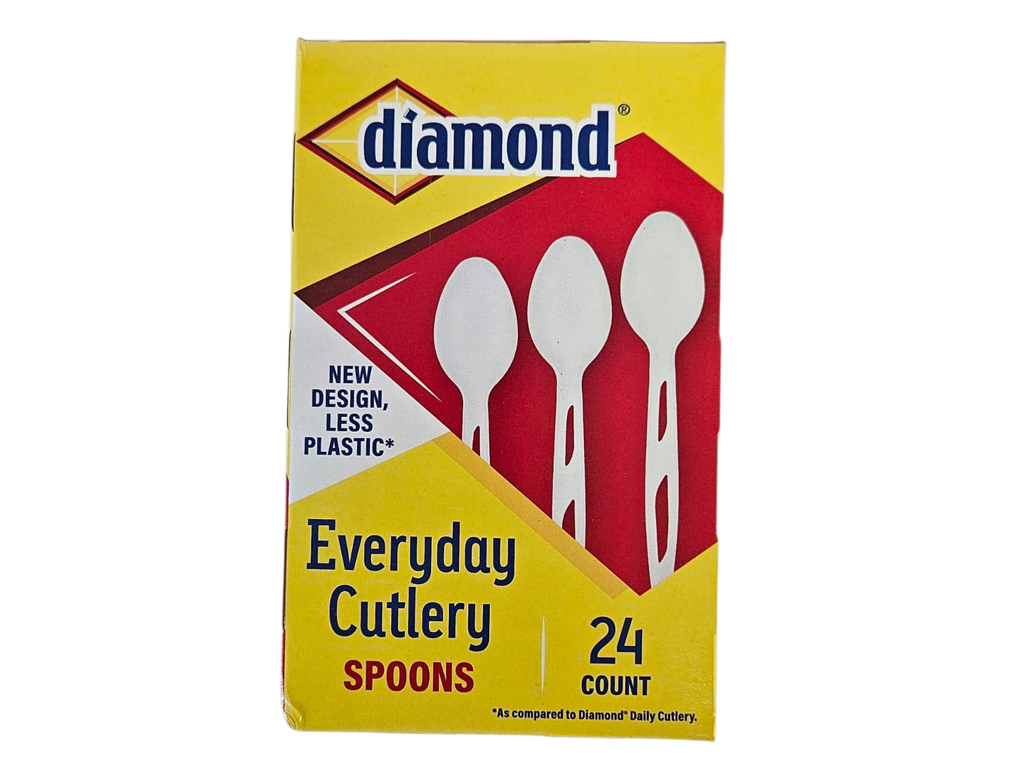 DIAMOND PLASTIC SPOON 膠匙（24'S）