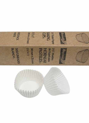 WHITE  FLUTED BAKING CUP 白蛋撻紙 3 1/2"