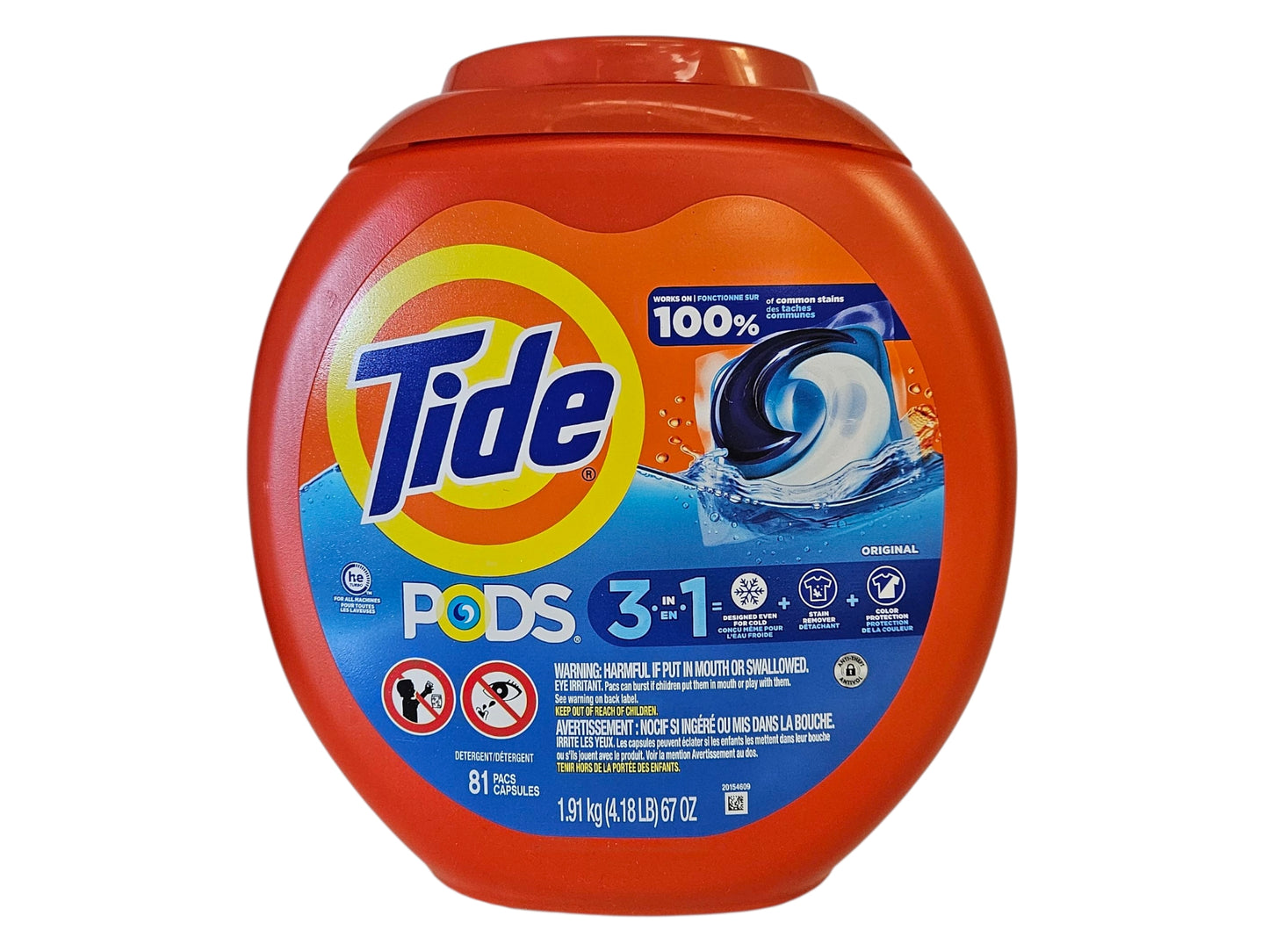 TIDE CLEAN PODS 3&1 洗衣液*三合一*（67 OZ）