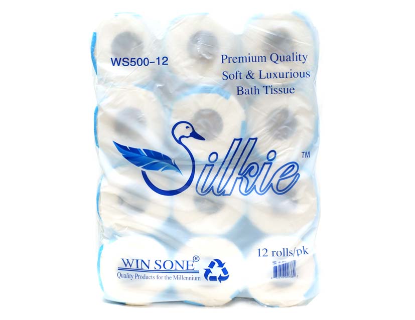 SILKIE BATH TISSUE 廁紙*藍色*(12 ROLLS)