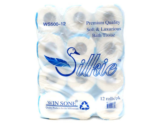 SILKIE BATH TISSUE 廁紙*藍色*(12 ROLLS)