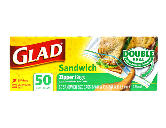 GLAD SANDWICH BAGS W. ZIPPER 三文治袋