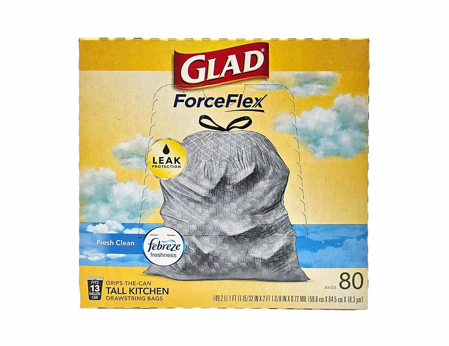 TIE LGE KTCH GRBG 垃圾袋 *白色*( 13 GAL)