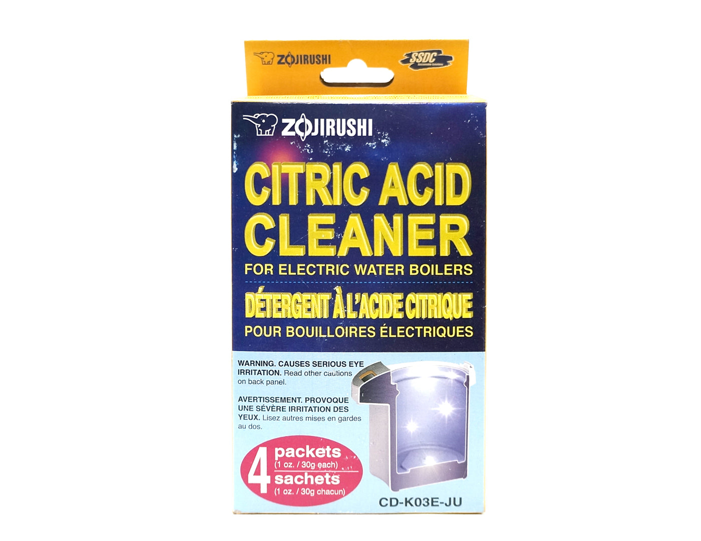 ELECTRIC POT CITRIC ACID CLEANER 象牌  水壺清潔劑(4x1oz)