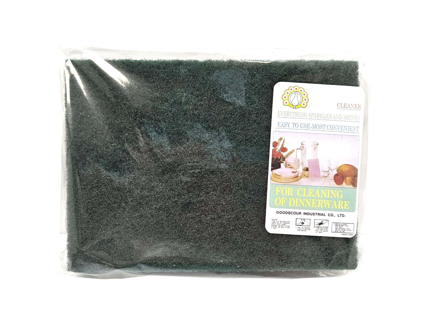 SCOURING PAD 孔雀 綠色大菜瓜布#605