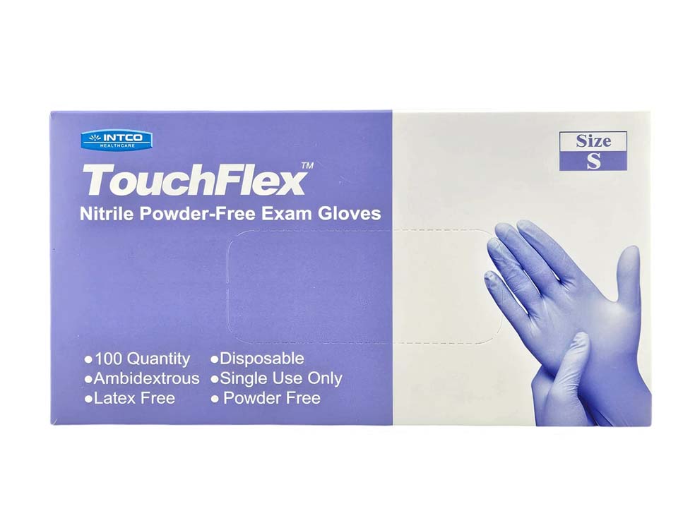 NITRILE EXAM GLOVES POWDER-FREE 一次性手套*藍色S*(100’S)