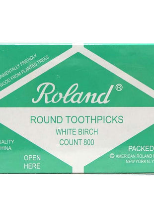 ROLAND ROUND WOODEN TOOTHPI 圓木牙簽(800 PC)