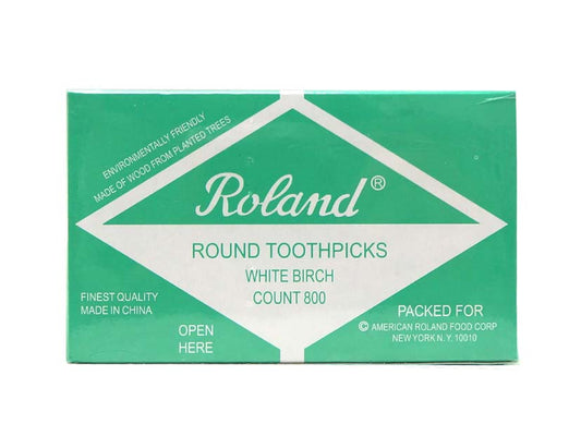 ROLAND ROUND WOODEN TOOTHPI 圓木牙簽(800 PC)